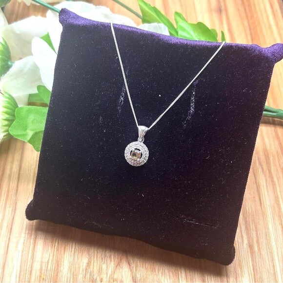 925 Sterling Silver Turkish Zultanite Necklace Wedding Jewelry for Women, NEW - Picture 2 of 7